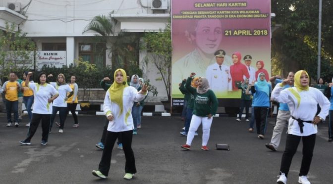 Senam Hari Jadi Kab Mojokerto