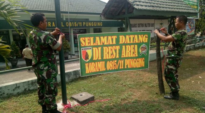 Kodim 0815 Mojokerto Sediakan Rest Area di Jajaran Koramil
