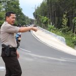 Kapolres Mojokerto Pantau Arus Mudik di Jalur Tengkorak Cangar