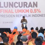 Presiden Jokowi Luncurkan PPh Final UMKM 0,5 Persen