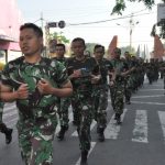 Lari Jalanan Minggu Militer Prajurit 082/CPYJ