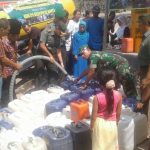 Akibat Kekeringan, Dandim 0815 Kirim Bantuan Air Bersih di Kunjorowesi