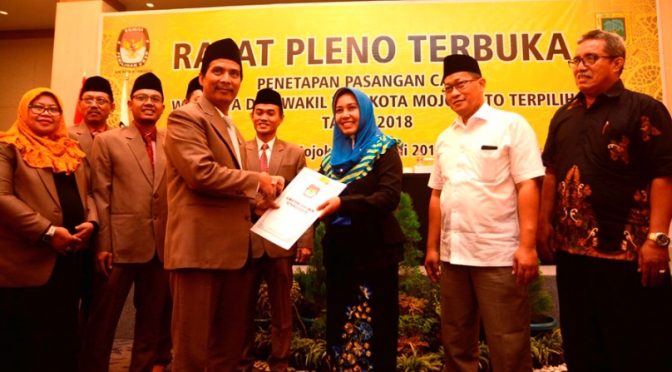 Ika Puspitasari – Ahmad Rizal Ditetapkan Sebagai Walikota Mojokerto Terpilih