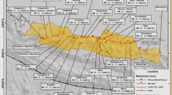 Gempa Lombok, Surabaya Dilewati 2 Sesar Aktif Termasuk Empat Kota di Jawa Timur