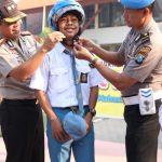 Program Polisi Sahabat Sekolah, Kapolres Mojokerto Pimpin Upacara di SMK Dlanggu