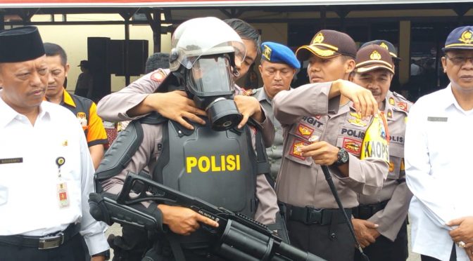 Polresta Mojokerto Gelar Pasukan Mantap Brata Semeru 2018