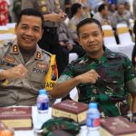 Kapolres Mojokerto dan Dandim 0815 Ikut FGD dan Deklarasi Damai Pemilu 2019 di Polda Jatim