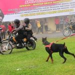 Aksi Polisi Polres Mojokerto Simulasi Pengamanan Pilpres 2019