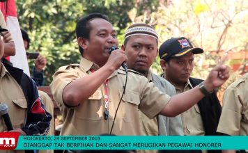 BERITA VIDEO – Nasib Tenaga Honorer Mojokerto Menuntut Diangkat Jadi PNS