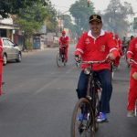 Ngonthel Bareng di Bumi Majapahit Diikuti 2000 Peserta