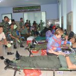 Peringati HUT TNI, Korem 082/CPYJ Gelar Aksi Donor Darah
