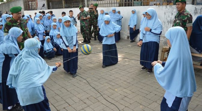 Markas Kodim 0815 Mojokerto Mendadak Jadi Ajang Bermain Boca SD