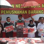 Kejaksaan Negeri Kota Mojokerto memusnakan barang bukti