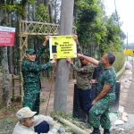 Cegah Kecelakaan Jalur Tengkorak Sendi, Ini yang Dilakukan Koramil Pacet