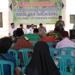 Pam Natal dan Tahun di Kemlagi Melibatkan Linmas dan Banser