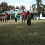 Asyiknya Outbond di Makodim 0809 Kediri