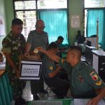 Peduli Korban Tsunami Banten, Prajurit Kodim Tuban Menggelar Penggalangan Dana