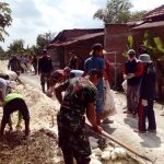 Pra TMMD Kodim 0812 Lamongan Percepat Jalan Rabat Beton 720 Meter