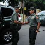 Danrem 082/CPYJ Sambut Pangdam Kunker di Kodim 0814 Jombang.