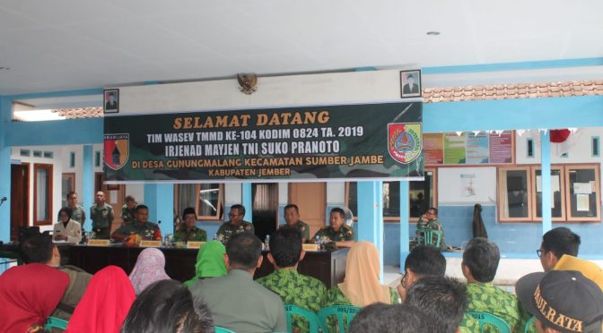 Begini Komsos TMMD 104 Kodim 0824/Jember
