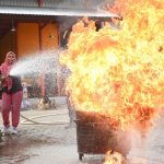 Siswa TK Al Kautsar Mojokerto Dikenalkan Profesi Pemadam Kebakaran