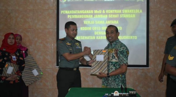 Kodim 0815 Mojokerto teken MoU bersama Dinas Kesehatan