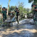 Pengecoran Jalan Usaha Tani TMMD 107 Mojokerto Capai 50 Persen