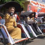 Wali Kota Ning Ita Bersama Forkopimda Resmikan Becak Standart Aman Covid-19