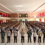 Danrem 082/CPYJ Dampingi Kapolda Tatap Muka Bhabinkamtibmas Polres Mojokerto Raya