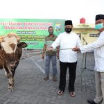 Polres Mojokerto Sembelih Hewan Kurban 6 Ekor Sapi dan 28 Kambing