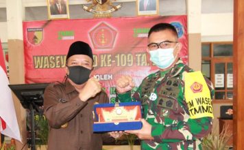 Tim Wasev Mabesad Apresiasi Kebersamaan Satgas TMMD Kodim Lamongan