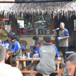 Danrem 082/CPYJ Ngopi dan Olahraga Bersama Wartawan