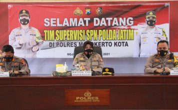 Tim Lemdiklat Polri Meninjau Pelaksanaan Diktuk Bintara di Polresta Mojokerto