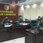 Rakor Persiapan TMMD ke 110 Dibahas secara Virtual di Makodam V Brawijaya