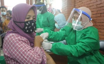 Vaksinasi Serentak 3.520 Pedagang di Kota Mojokerto untuk Perkuat Upaya Pemulihan Ekonomi