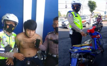 Ditilang Satlantas, Pengendara Motor Knalpot Brong Kedapatan Simpan Sabu