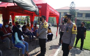 Polres Mojokerto Gebyar Seribu Vaksin Merdeka