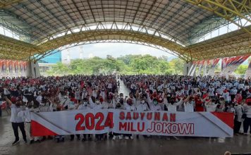 Relawan se- Bandung Raya Deklarasi Sauyunan 2024 Milu Jokowi