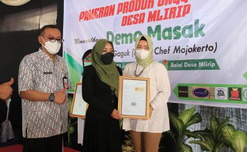Pemkab Mojokerto Berikan NIB dan Merek Dagang kepada Pelaku UKM-IKM di Jetis