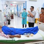 Pj Wali Kota Mojokerto, Moh Ali Kuncoro saat meninjau sejumlah Fasilitas Pelayanan Kesehatan (Fasyankes), Senin (8/4/2024).