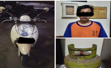 Pelaku saat diamankan di Polsek Jombang Kota.