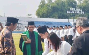 Pelantikan anggota PPS Kabupaten Mojokerto, Minggu (26/5/2025). IM.com/Tyan/