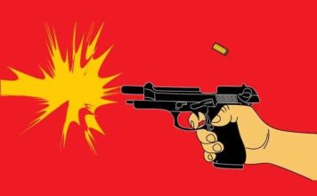 Ilustrasi penembakan