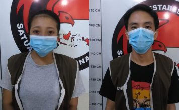 Jadi Perantara Bandar Sabu, Wanita di Surabaya Nyusul Suami ke Penjara Pasutri saat diamankan Satresnarkoba Polrestabes Surabaya. IM.com/Addy/