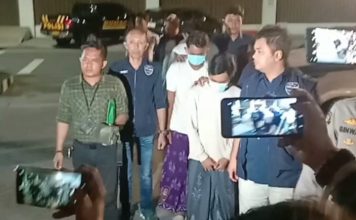 Tiga pemuda asal Bangkalan Madura diamankan Polda Jatim. IM.com/Addy/