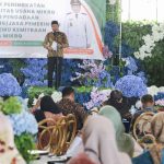 Plt Bupati Sidoarjo Subandi saat melaunching kerjasama dan kemitraan antara pelaku usaha mikro, kecil dan menengah (UMKM) dan pengusaha, Kamis (6/6/2024).