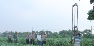 Pembangunan sumur bor yang diinisiasi Kapolres Mojokerto, AKBP Ihram Kustarto.