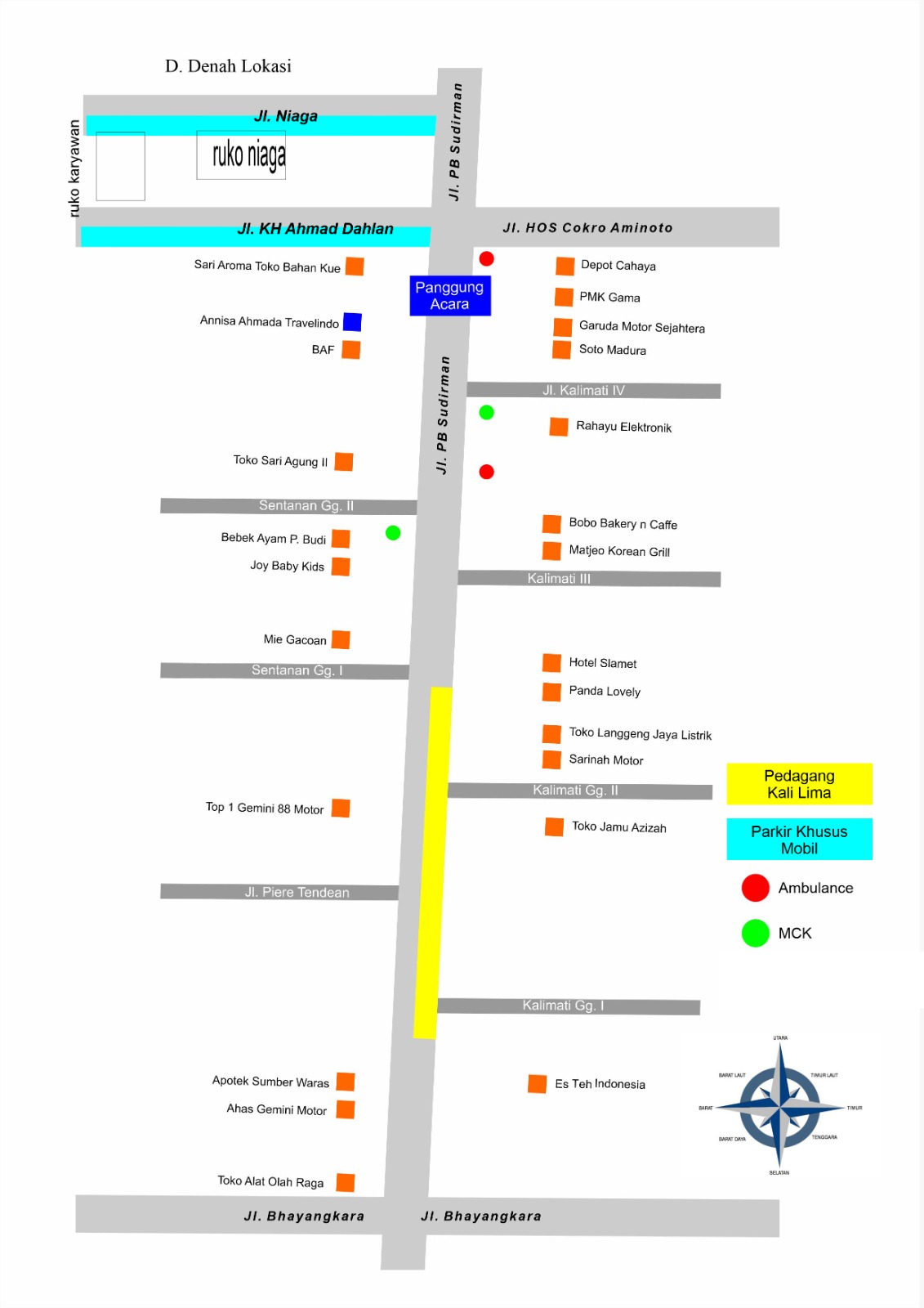 Titik penutupan Jalan di Kota Mojokerto pada Selasa (23/7/2024). 