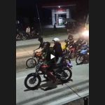 Tangkapan layar balap liar di jalan raya arteri Perak, Kabupaten Jombang. Bongkah.id/Karimatul Maslahah/