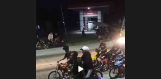 Tangkapan layar balap liar di jalan raya arteri Perak, Kabupaten Jombang. Bongkah.id/Karimatul Maslahah/